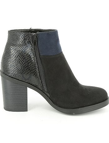 Botas bi-matéria 'pele de cobra' - Kiabi