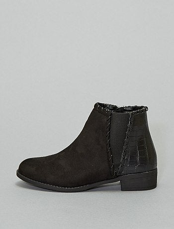 Botas bi-matéria 'pele de cobra' - Kiabi