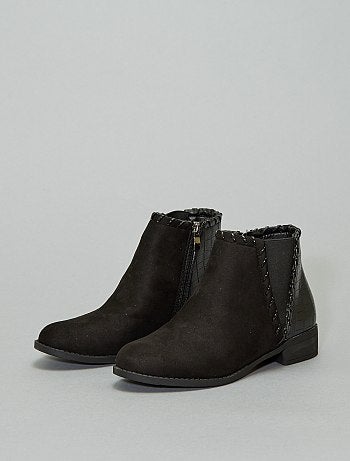 Botas bi-matéria 'pele de cobra' - Kiabi