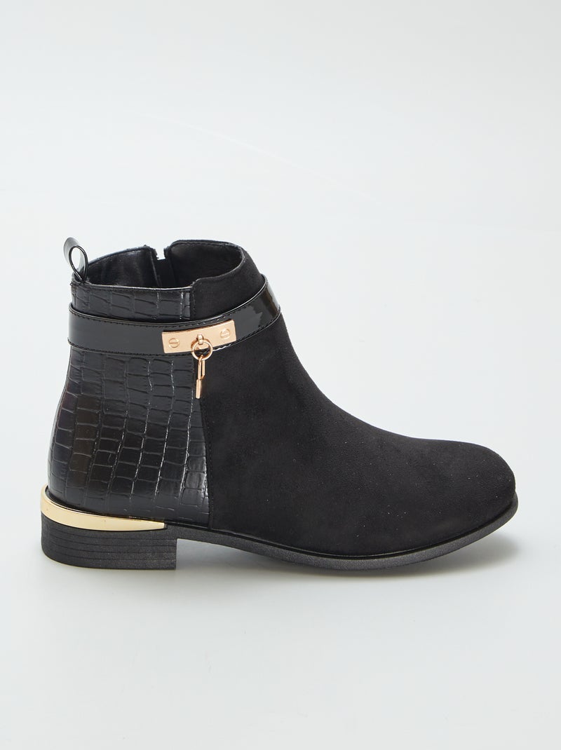 Botas bimatéria PRETO - Kiabi