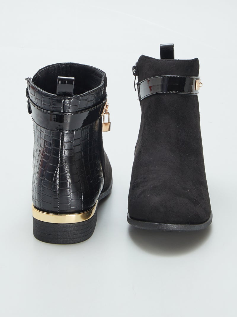 Botas bimatéria PRETO - Kiabi