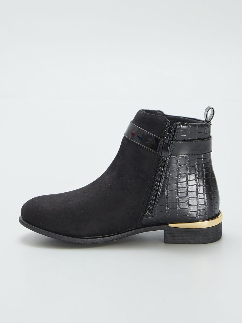 Botas bimatéria PRETO - Kiabi
