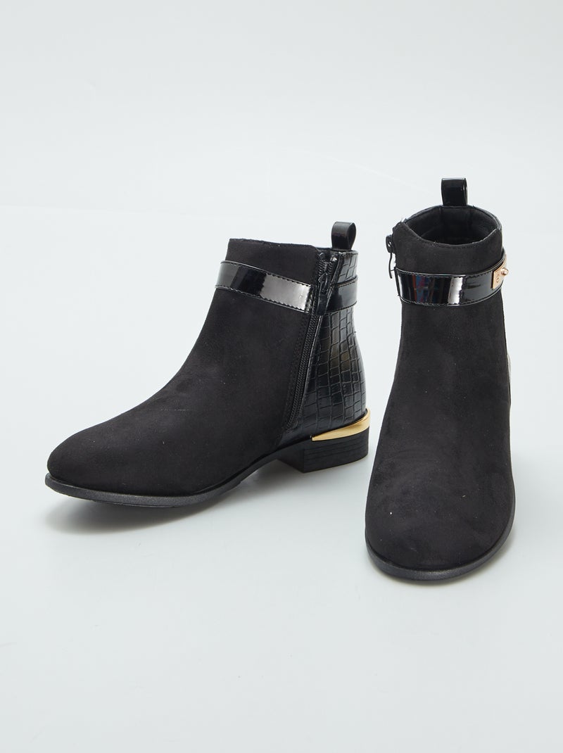 Botas bimatéria PRETO - Kiabi