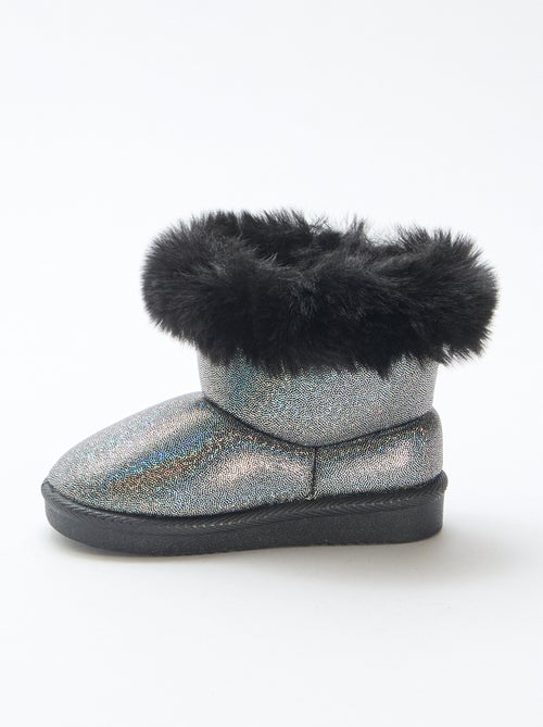 Botas brilhantes com forro - Kiabi