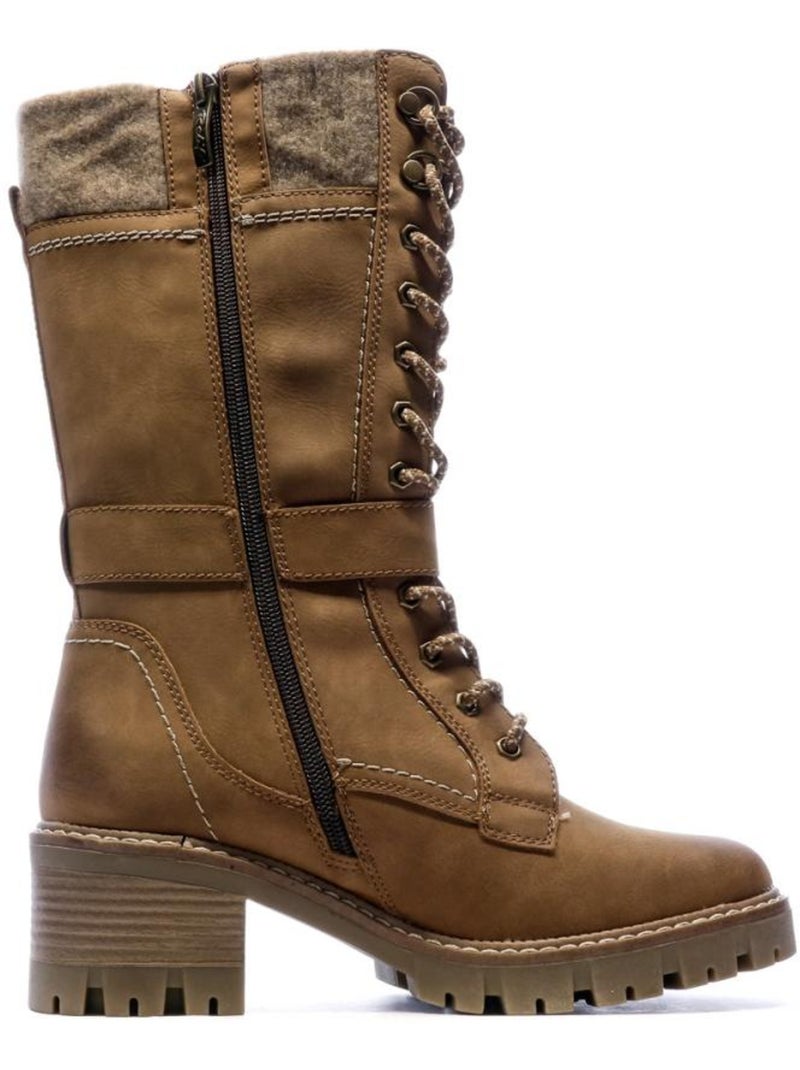Botas camel para mulher relife jorbran Castanho-capuccino - Kiabi
