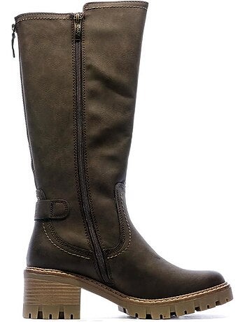 Botas castanhas escuras para mulher relife jirlotte