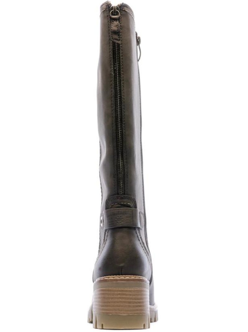 Botas castanhas escuras para mulher relife jirlotte Castanho-capuccino - Kiabi