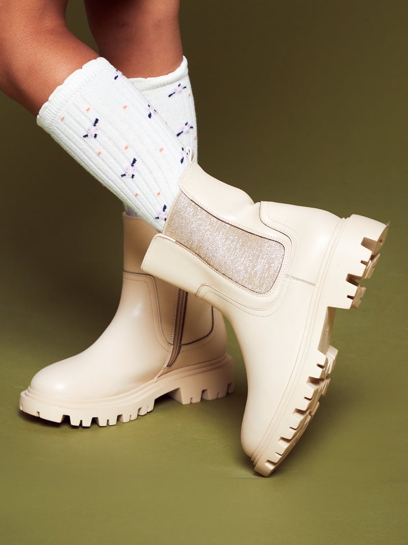Botas Chelsea BEGE - Kiabi