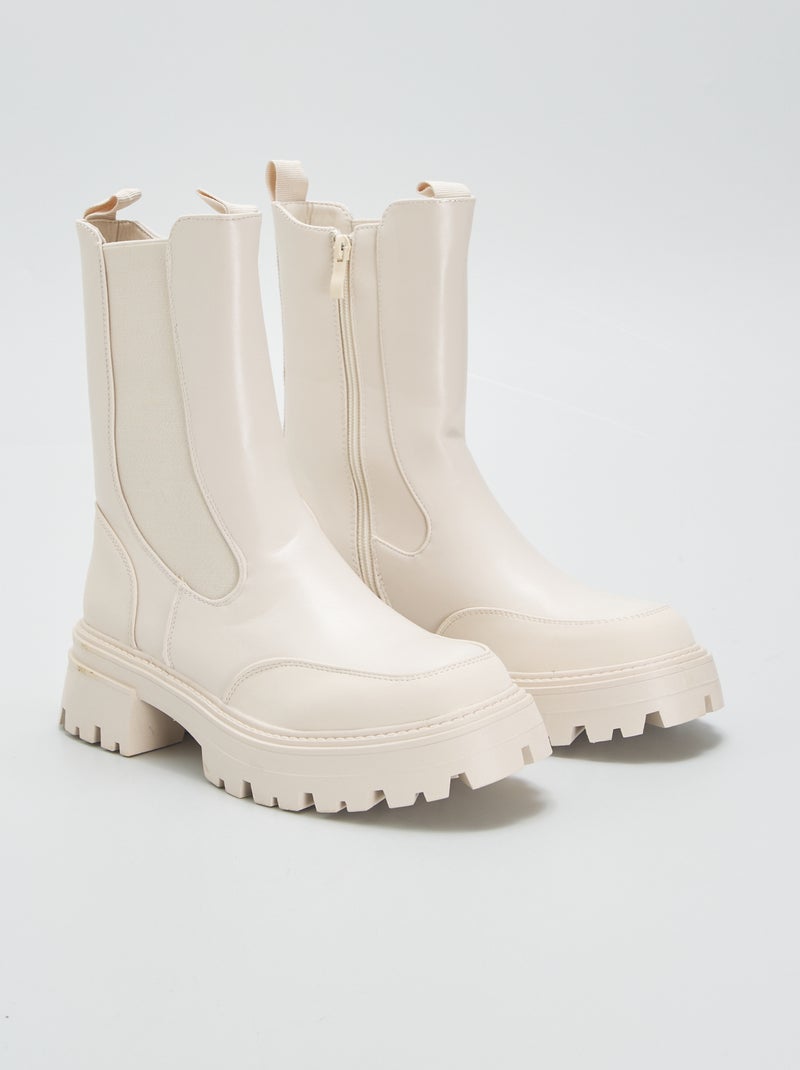 Botas chelsea BEGE - Kiabi