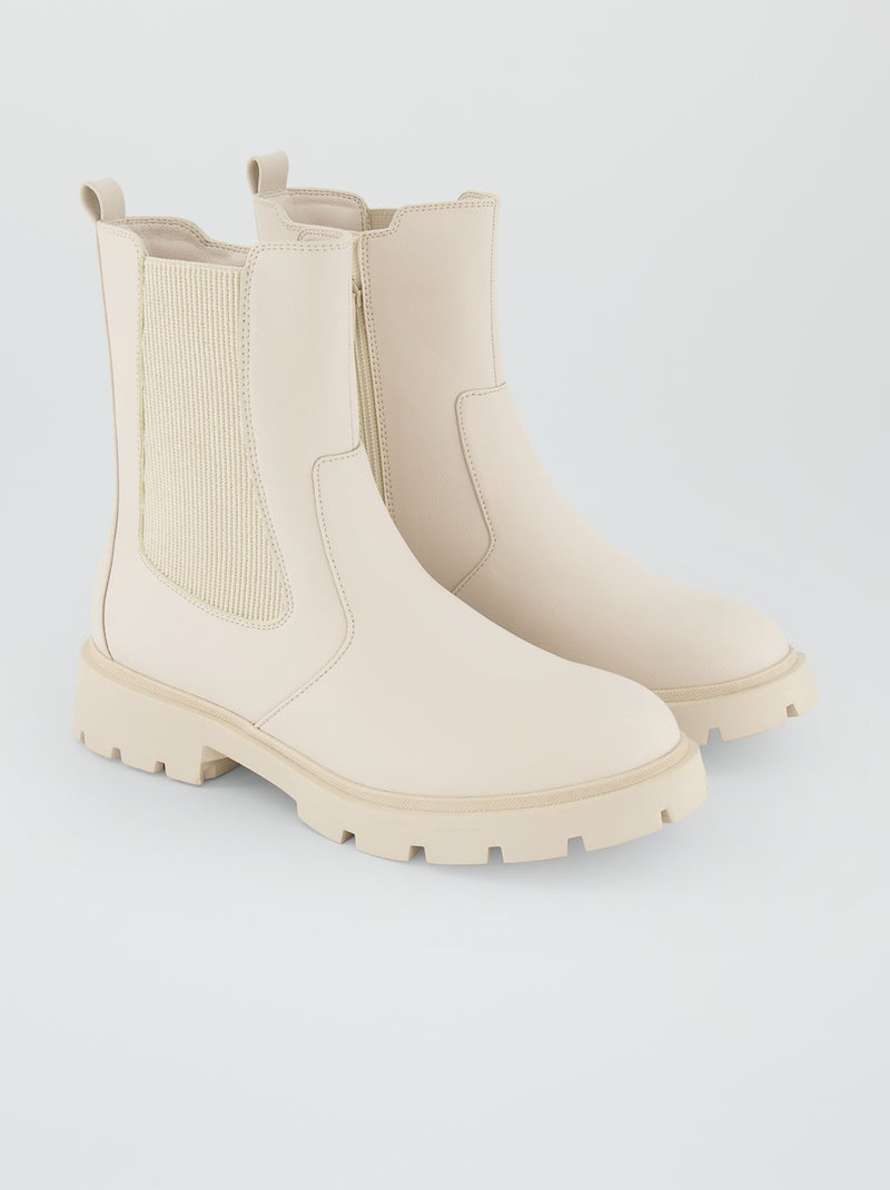 Botas chelsea BRANCO - Kiabi