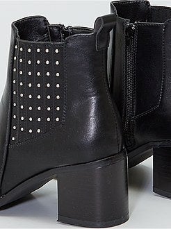 Botas chelsea com saltos - Kiabi