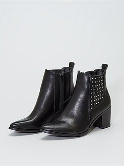 Botas chelsea com saltos - Kiabi