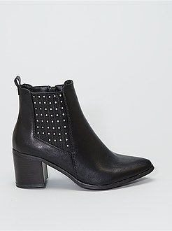 Botas chelsea com saltos - Kiabi