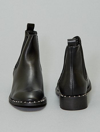 Botas chelsea com tachas - Kiabi