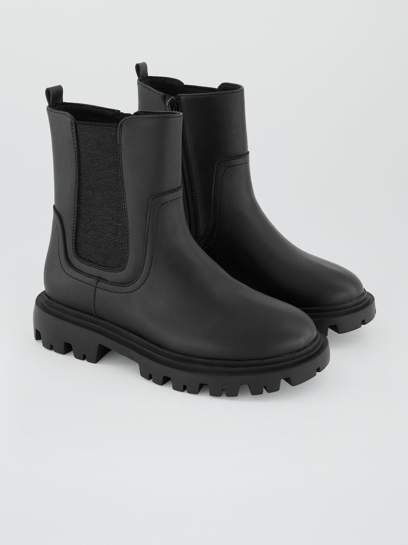 Botas Chelsea Preto - Kiabi