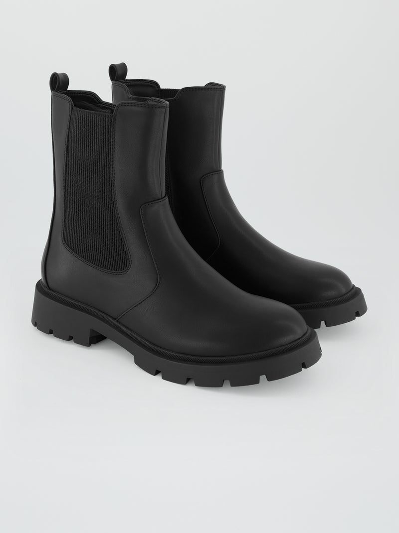 Botas chelsea Preto - Kiabi