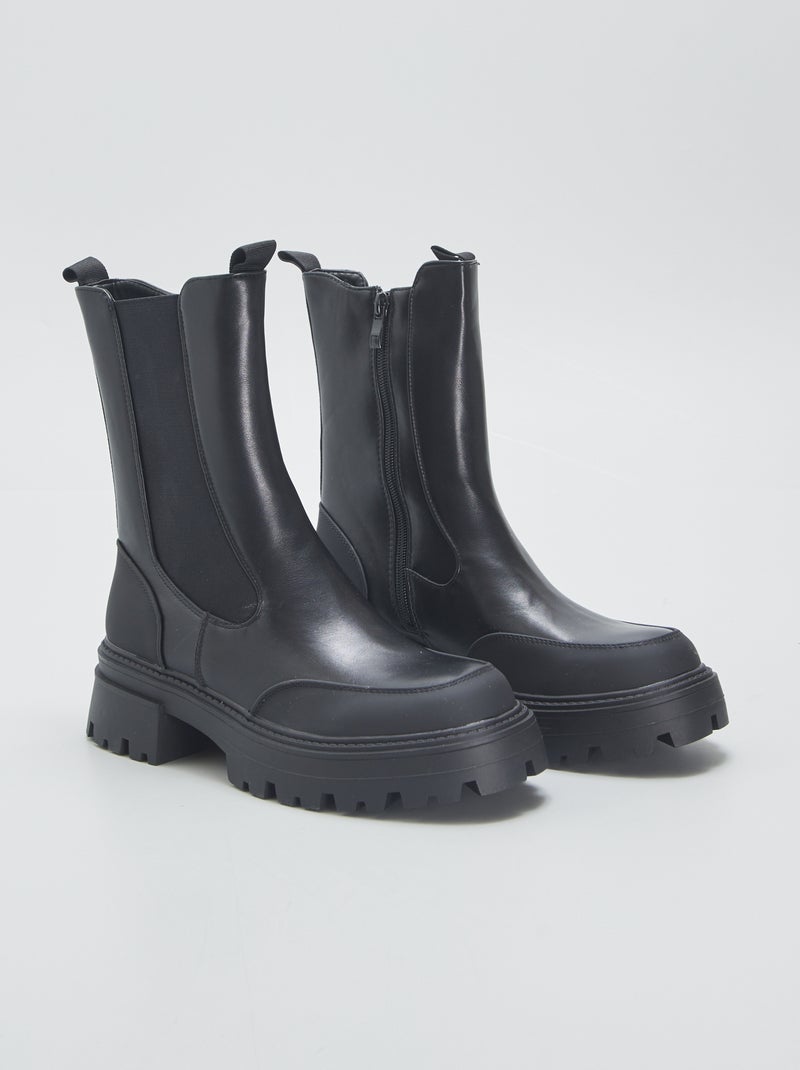 Botas chelsea Preto - Kiabi