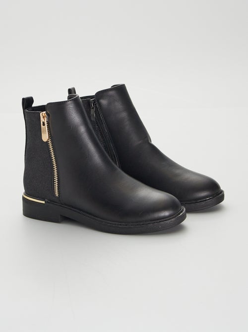 Botas com abertura dourada - Kiabi