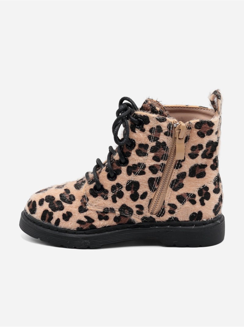 Botas com atacadores Castanho-havana - Kiabi