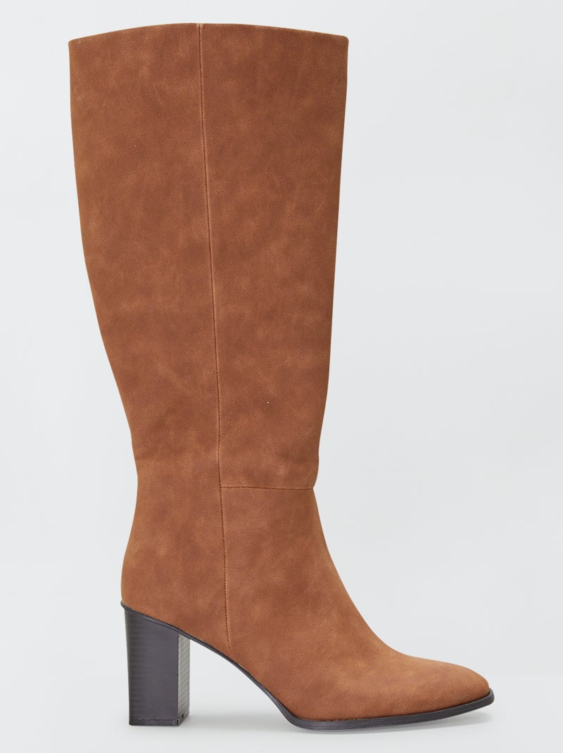 Botas com cunha CASTANHO - Kiabi