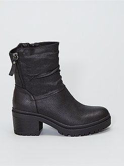 Botas com duas aberturas com fechos - Kiabi