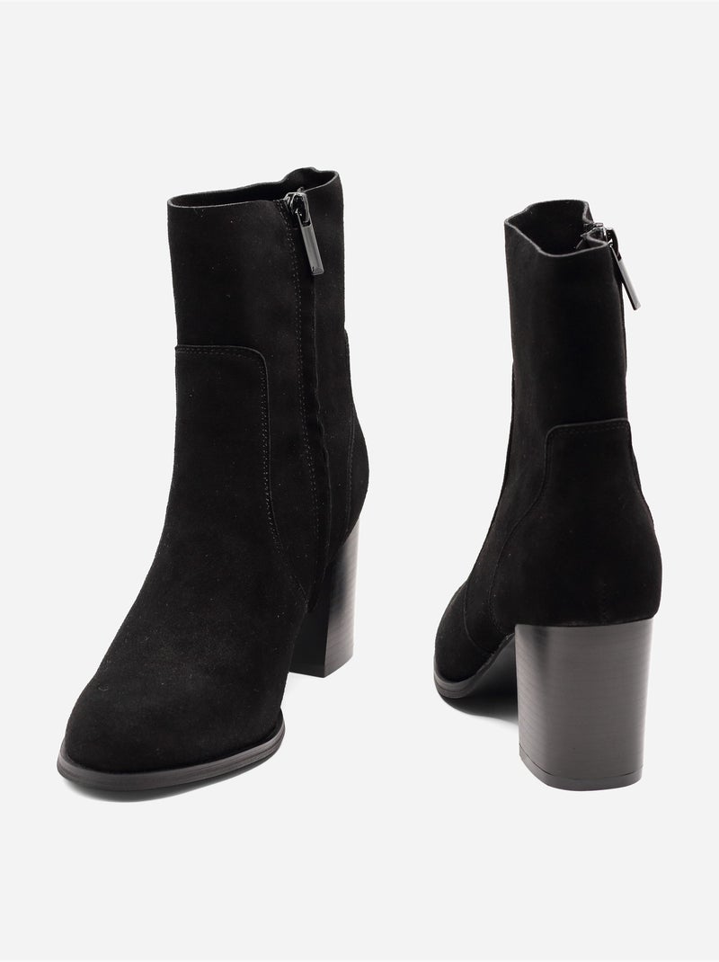 Botas com efeito de camurça Preto - Kiabi