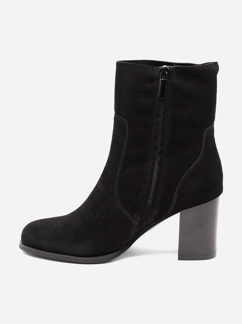 Botas com efeito de camurça Preto - Kiabi
