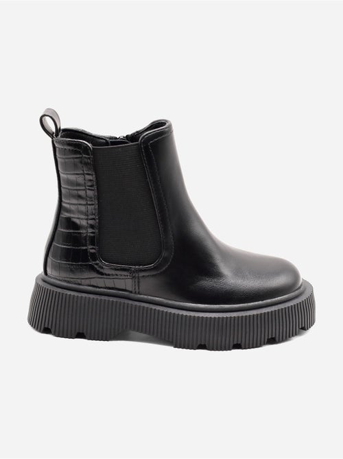 Botas com efeito de pele de crocodilo - Kiabi Botas com efeito de pele de crocodilo - Kiabi