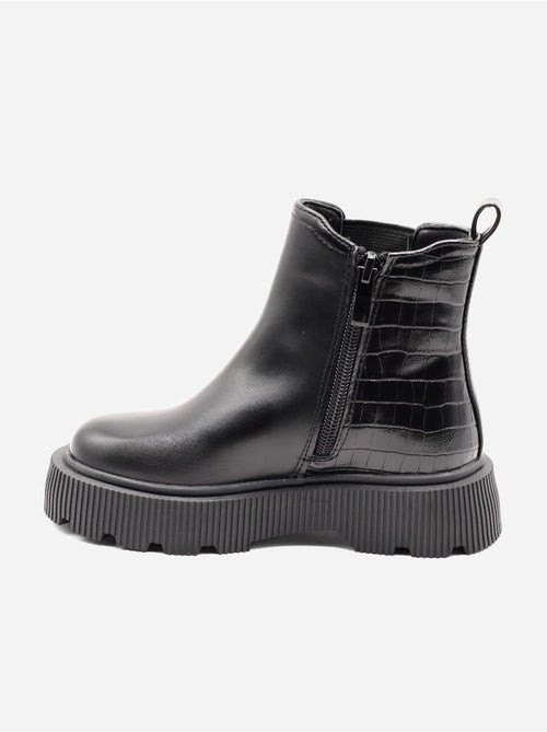 Botas com efeito de pele de crocodilo - Kiabi Botas com efeito de pele de crocodilo - Kiabi