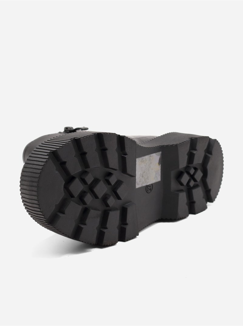 Botas com efeito de pele de crocodilo Preto - Kiabi