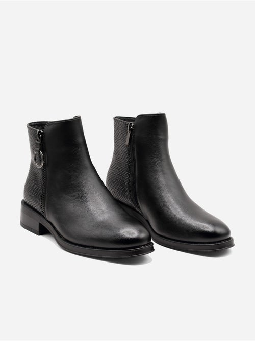 Botas com efeito de pele de crocodilo - Kiabi