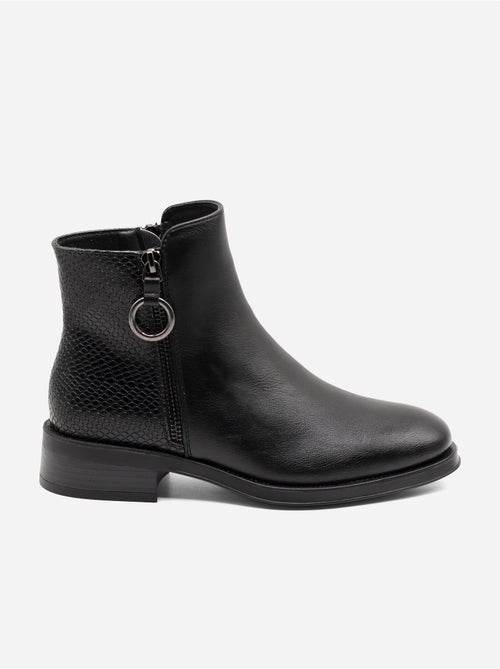 Botas com efeito de pele de crocodilo - Kiabi
