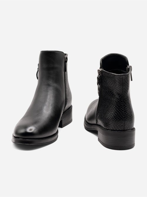 Botas com efeito de pele de crocodilo - Kiabi