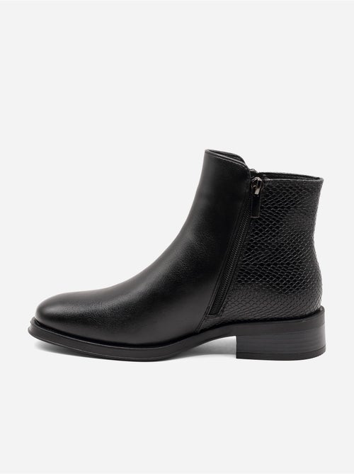Botas com efeito de pele de crocodilo - Kiabi