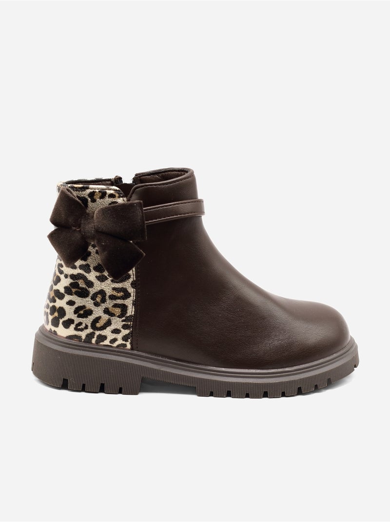 Botas com estampados Castanho - Kiabi