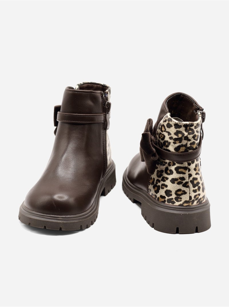 Botas com estampados Castanho - Kiabi