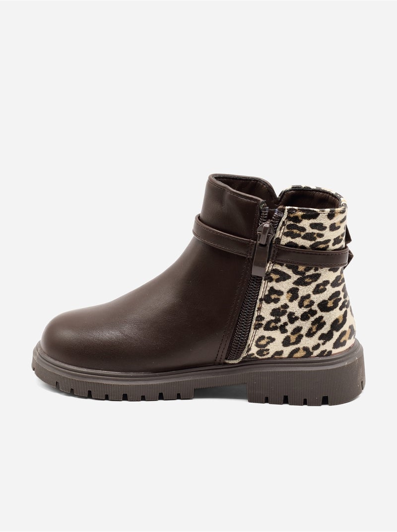 Botas com estampados Castanho - Kiabi
