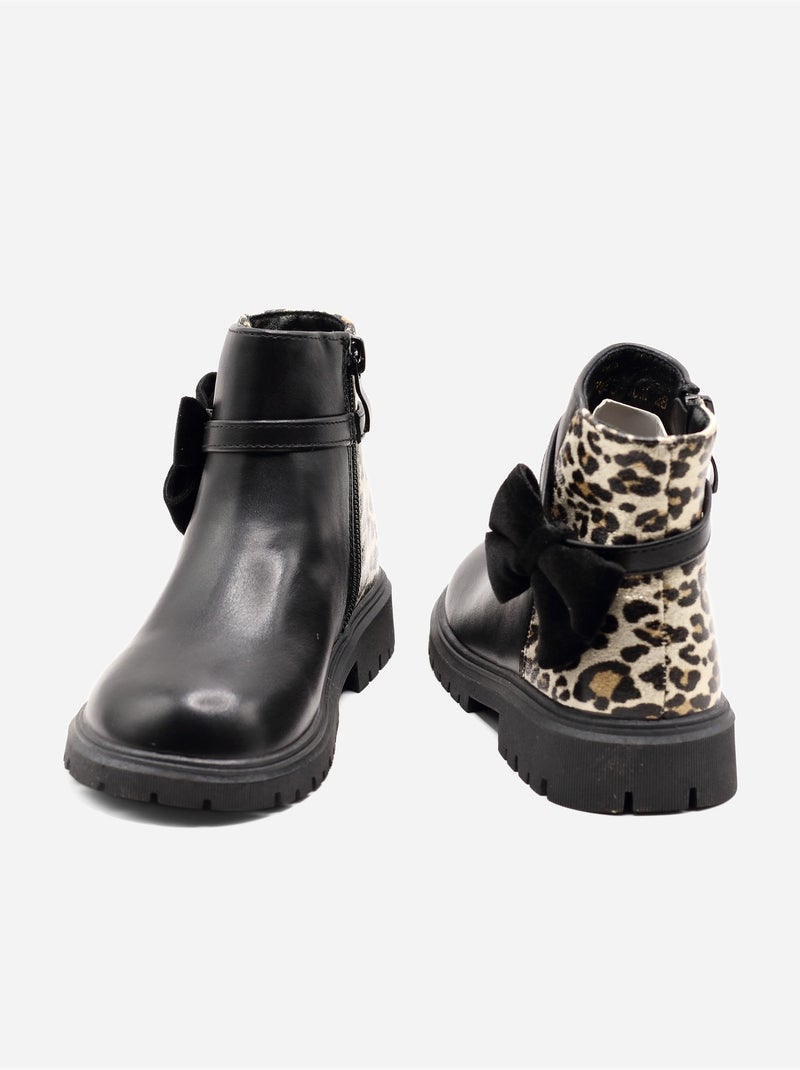Botas com estampados Preto - Kiabi