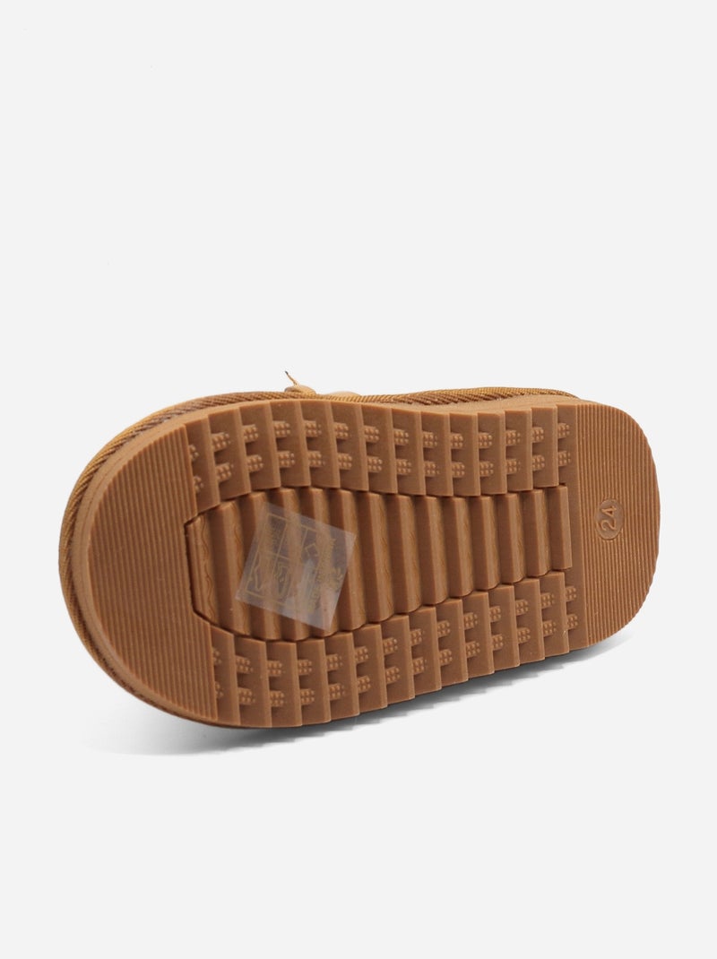 Botas com fecho Camelo - Kiabi