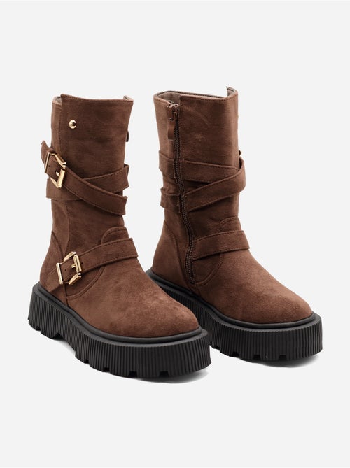 Botas com fecho de correr - Kiabi Botas com fecho de correr - Kiabi
