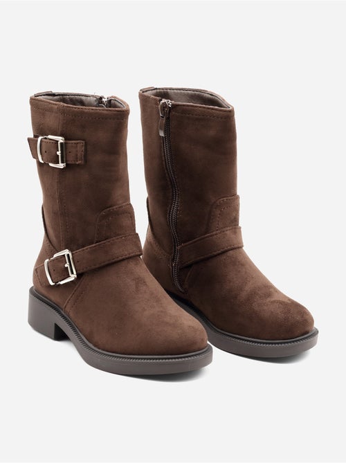 Botas com fecho de correr - Kiabi Botas com fecho de correr - Kiabi