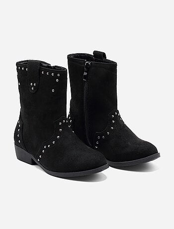 Botas com fecho de correr