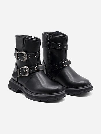 Botas com fecho de correr