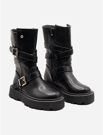Botas com fecho de correr