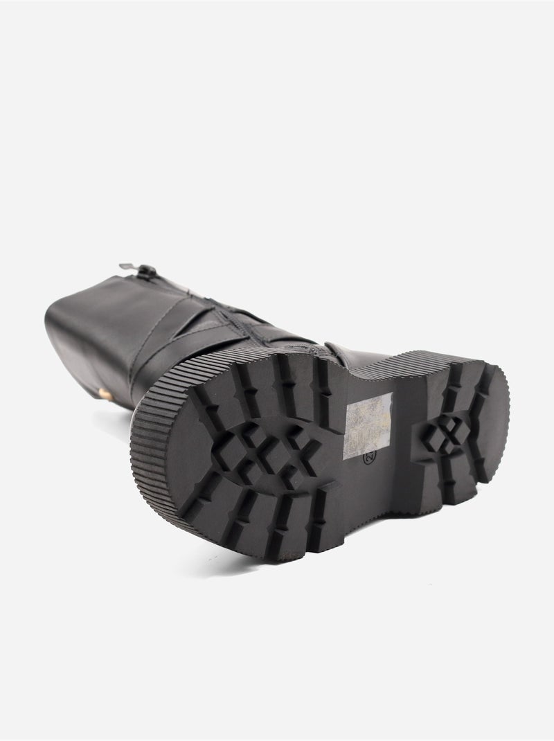 Botas com fecho de correr Preto - Kiabi