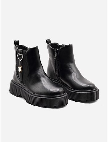 Botas com fecho de correr