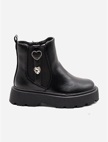 Botas com fecho de correr