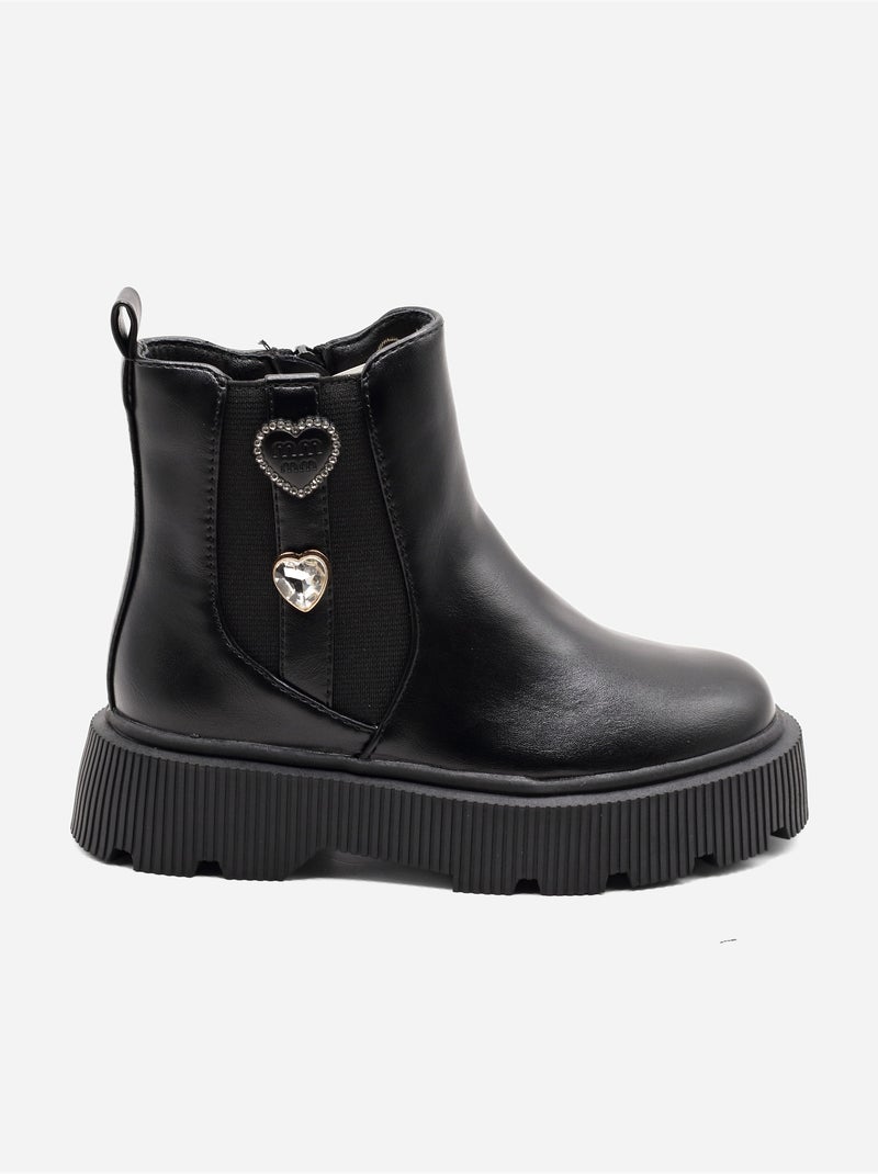 Botas com fecho de correr Preto - Kiabi
