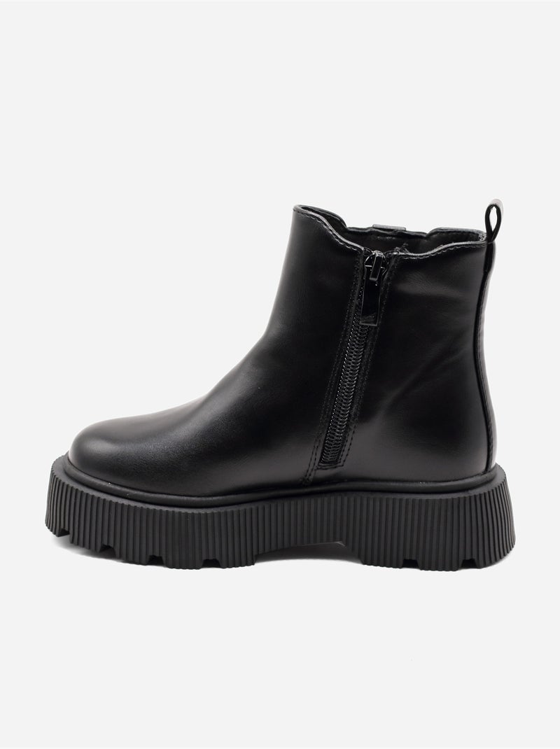 Botas com fecho de correr Preto - Kiabi