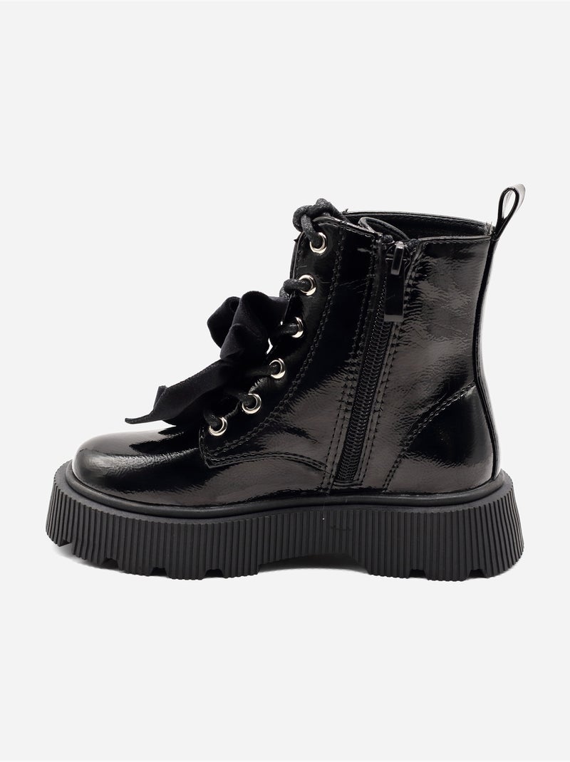 Botas com fecho de correr Preto - Kiabi